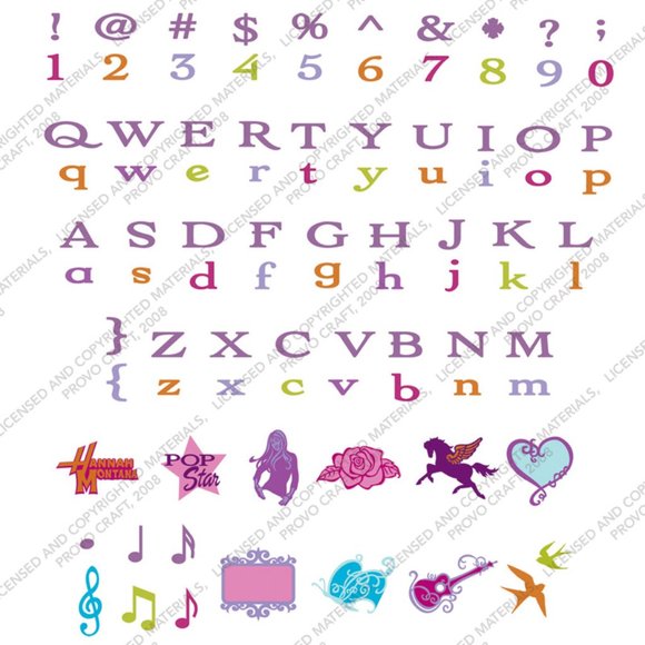Cricut Disney Hannah Montana shape and font - Picture 4 of 16